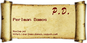 Perlman Damos névjegykártya